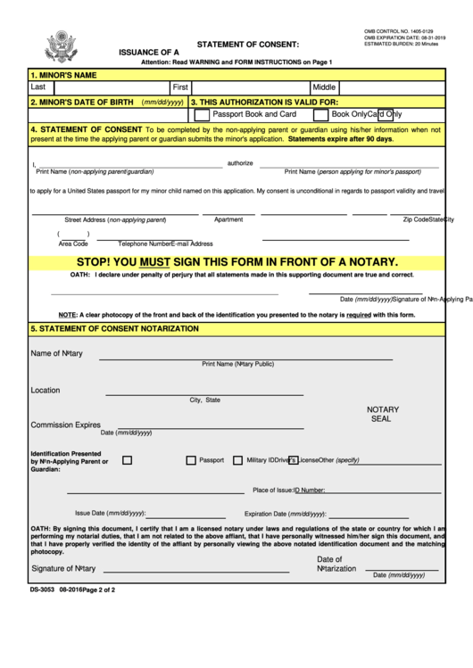 us passport service guide minor travel consent form